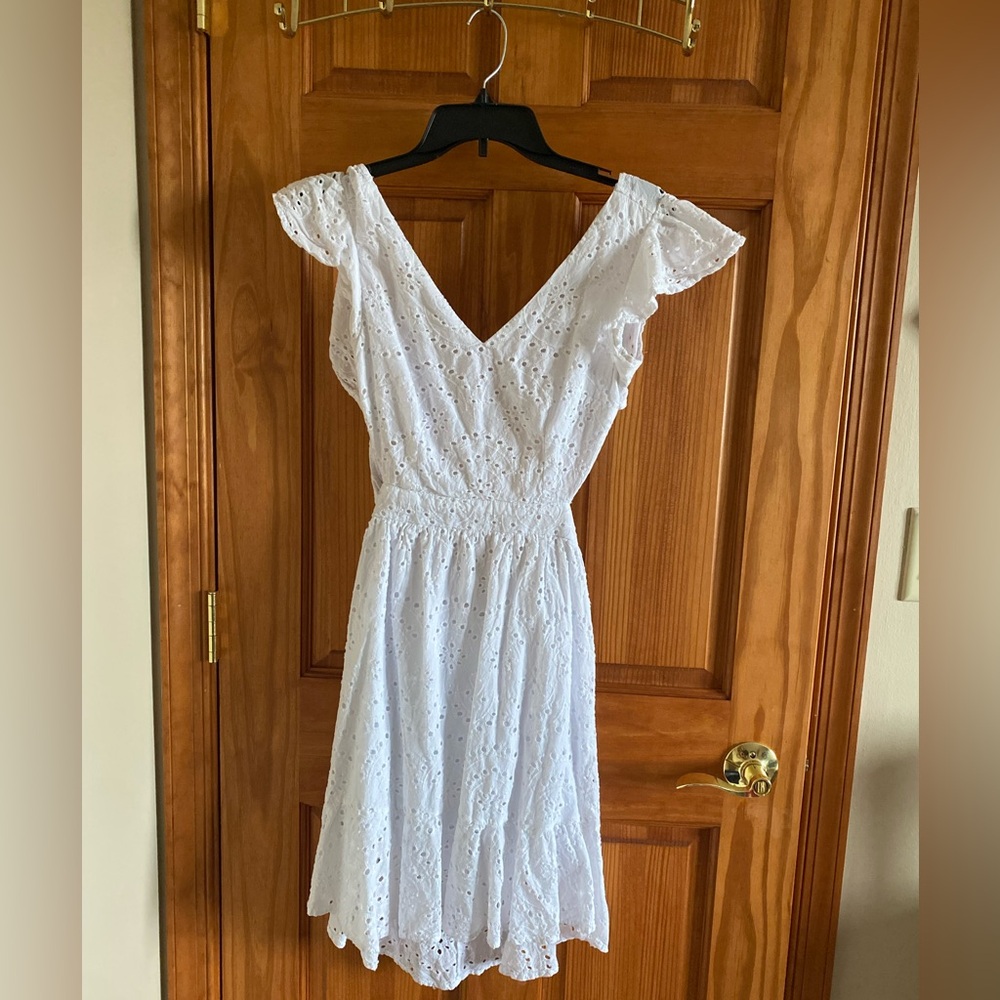 White Ruffle Dress